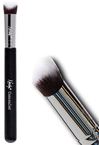 Nanshy Concealer 3d Makeup Brush | Under Eye Precisely Shaped (Onyx Black)