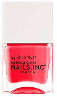 Nails.INC 45 Second Speedy Gloss Browsing on Bond Street 14 ml | Cruelty-free, 10-free formula gives fingertips & toes a long-wearing, high-shine finish without a UV lamp.