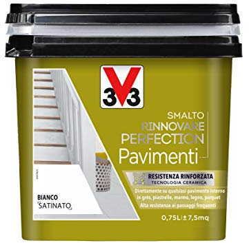 V33 Smalto Rinnovare Perfection Pavimenti Bianco Satinato 0,75 L