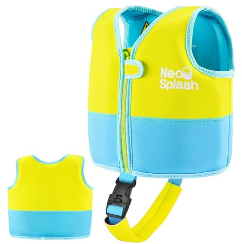 Kinder Mädchen Junge Schwimmlernweste, Schwimmhilfe Schwimmen Jacket für Kleinkinder Alter 1-6 mit Einstellbare Sicherheits Straps (KS-GB, 3-6)