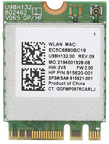 Scheda di Rete Wireless CA, Adattatore per Scheda di Rete di Trasmissione Ad Alta velocità RTL8821CE 433M, con Chip Realtek, Adatto per Win7 / 8/10 e così Via.