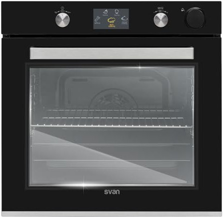 Svan SVH850VAP1 Horno Vapor 60 cm A 12 Programas Cristal Negro