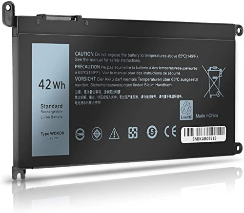 BIUBOTY WDX0R WDXOR Battery Compatible with Dell Laptop Battery WDXOR for Inspiron 13 15 5000 7000 Series 7579 7570 5379 5378 Latitude 3490 3590 3500