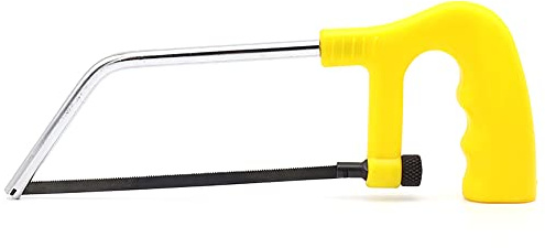 Junior bågsåg, högkolstål såg mini skärverktyg för metall, plast och trä (150 mm/6 tum)