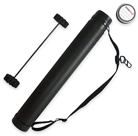 BOWSOUL Unisex-Erwachsene Bogenschießenköcher, Pfeil, Schwarze Röhre mit Einsatz