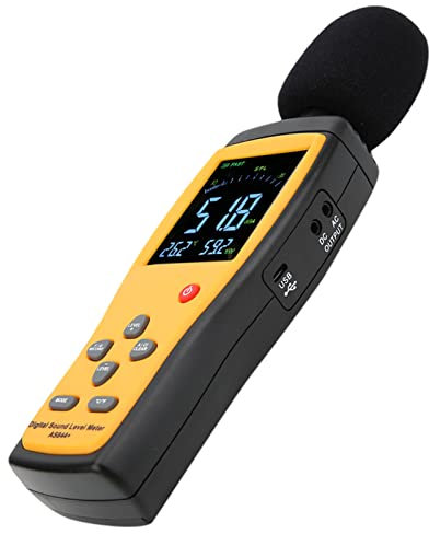 Recorder Calibrated Pressure DB LoggerSMART SENSOR AS844+ Digital Sound Level Meter Decibel Meter Noise Monitor DB Measuring Instrument