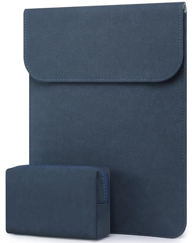 HYZUO 15 Zoll Laptophülle Tasche für MacBook Air 15 M5, Navy Blau | für MacBook Air 15 M5 A3448 M4 A3241 M3 A3114 M2 A2941 2026-2023, 15 Surface Laptop 7/6/5/4/3, MacBook Pro 15 2019-2016