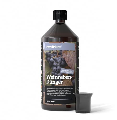 ProviPlant Wein Flüssigdünger – Für Weinreben & Tafeltrauben – 1 Liter Konzentrat für bis zu 200 Liter Gießwasser – Indoor & Outdoor – Made in Germany