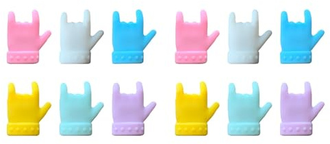 LUNCHS Finger Form, Glasmarkierer, Stilvoll Glas Markierung Trinkgläser Weihnachten Ostern Wiederverwendbar Glasmarker