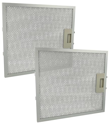 vhbw 2x Filter Metallfettfilter kompatibel mit AEG ADX6300BW, DE6261-ML, ADX6301BW, DE6261ML Dunstabzugshaube - 30,6 x 27,8 x 0,85 cm, Metall