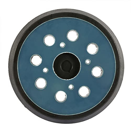 8 Loch Schleifteller 125mm Dauerhaft Schleifplatte 4 Nägel mit Bügelunterlage Gummi Polierscheibe Ersatzpads für Schleifmaschinen für Exzenterschleifer BO5031 M9204 BO5021 BO5041