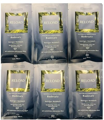 6-er Pack Dresdner Essenz Badesalz RELOAD 6 x 60g
