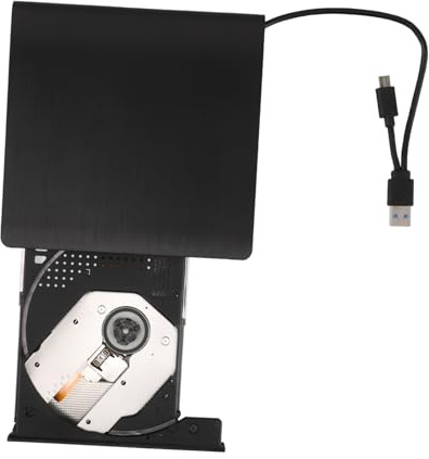 NUOBESTY Lecteur CD DVD Externe pour Ordinateur De Bureau Graveur DVD USB Type-c pour Ordinateur Portable Lecteur CD pour Usage Domestique Et Professionnel