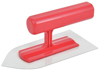 Cazzuola per intonacatura e finitura piatta, morbida e leggera, per cemento, muri a secco, mattonelle e muratura, strumento manuale