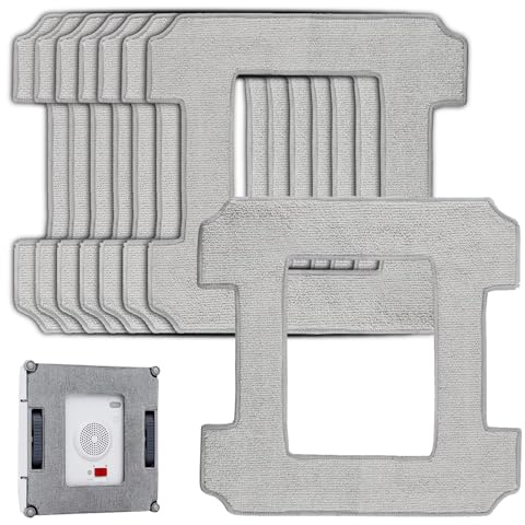 8 almohadillas de limpieza de repuesto para robot limpiacristales Ecovacs Winbot W2 Omni/W2/W1Pro/W1, paños de microfibra reutilizables y lavables, limpieza eficaz para ventanas, manchas, polvo