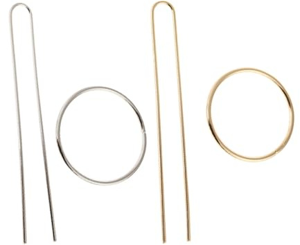 Anneome 2pcs Barrettes à Cheveux en Alliage Métal pour Femmes, Accessoires Coiffure Chic et Uniques, Non Irritantes, pour Bal et Banquet