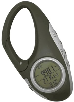 ROMISBABA Altimètre de Randonnée Portatif Multifonction avec Baromètre et Thermomètre Moniteur Altitude Métrique Léger pour Escalade et Plein Air