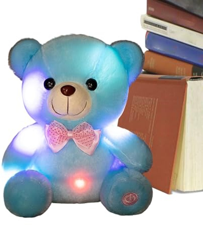 Generisch Peluche Luminoso – 20 cm – Oso de Peluche Que en la Oscuridad como muñeca de Oso | para niñas y Adultos, como compañero de Consuelo, salón, Dormitorio, sofá