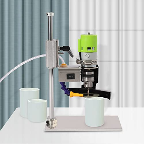 DSYOGX Tagliavetro elettrico da 150 W per bottiglie, tagliabottiglie di vetro, set di taglio per artigianato, velocità regolabile, per vasi di fiori fai da te, decorazioni, 6000r/min