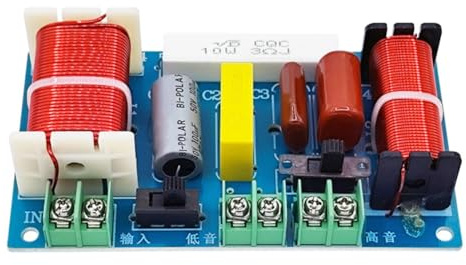 NONDK Divisor de Frecuencia de Audio de Altavoz de 2 Vías 250W 2500-3000Hz Módulo de Filtro de Cruce HiFi Circuito para Teatro en Casa.