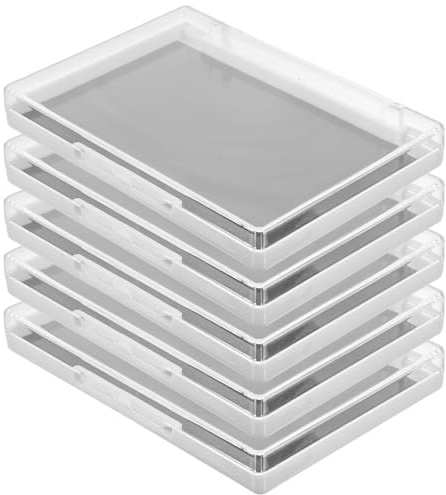 SEWOART Palette Magnétique Vide Plateau de Maquillage en Plastique Léger et Compact 5pcs pour Maquillage pour Fard à Paupières et Blush en Voyage