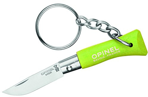 Opinel Couteau avec Manche en Bois Vert Mini, Multicolore, Taille Unique