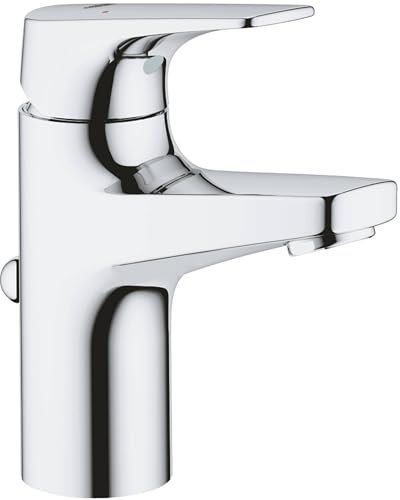 GROHE Robinet lavabo de salle de bains Start Flow, taille S, avec tirette de vidage, installation rapide, chromé, 23809000 (Import Allemagne)