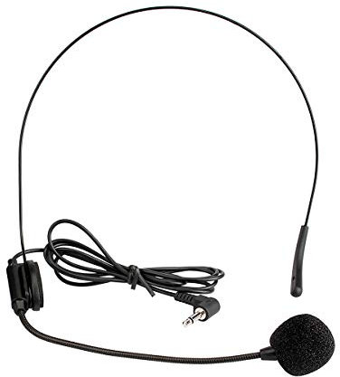 Retekess T130 Wired 3.5mm Microphone Flexible for AUX Audio Device and Voice Amplifier Headset Microphone for Tour Guides,Teacher,Coaches