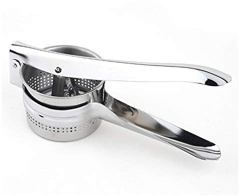 VOANZO Potato Pressure Mud, Stainless Steel Handled Garlic Mincer, Save Without Peeling, Easy Squeeze, Rust Proof, Easy Clean