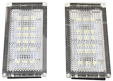 Weiße LED Kennzeichenbeleuchtung Rücklicht Kennzeichenleuchte Rücklicht Ersatz für BMW E46 3er 2D Facelift 2004-2006, Passend für BMW M3 Facelift 2004-2006