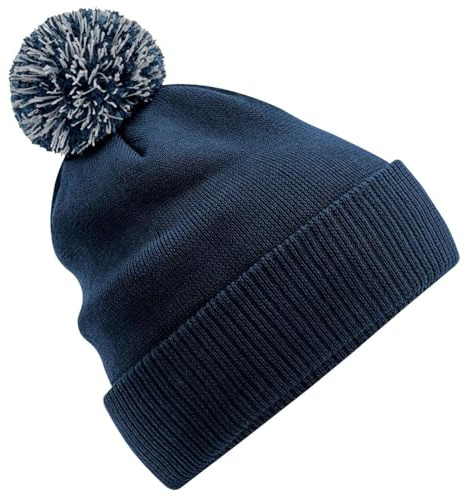 Beechfield - Recycled Snowstar Beanie - French Navy/Light Grey