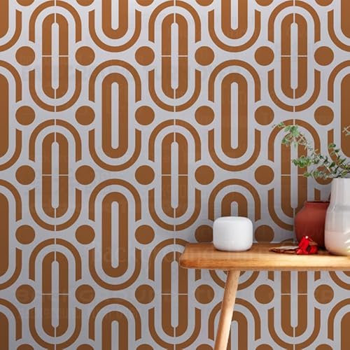 70cm Geometric Artdeco Stencil Stencil Per Pareti Grande Modello Di Mobili Dipingere Grandi Modelli Di Mandala Pittura Riutilizzabile Piastrelle Pavimenti Modelli Per Cornici Decorative