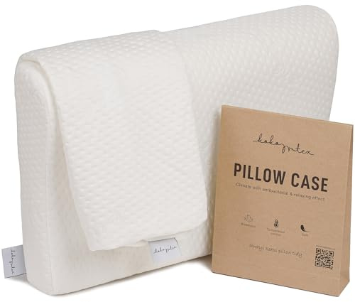 KoKoTex® Hypoallergenic Contour Kissenbezug für Orthopädisches Schlafkissen 60x40x 11/8 cm- Nackenstützkissen Bezug - Bezug Kopfkissen - Pillow Cover - Pillow Case - Öko-Tex Standard 100