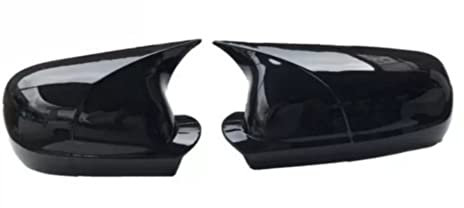 Spegelkåpa För Golf 4 MK4 1997-2003 Backspegelkåpa 2-delads Hölje Blanksvart Bilsköldar Exteriör Bat Style Spegelskydd Sidospegelskydd