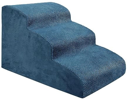 Gralara Hundetreppe, Stufen, Katzenrampe, Haustierleiter, Hunderampe für andere, Sofa, Kleiner großer mittelgroßer Hund, Kitty, Blau
