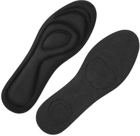 WLLHYF Memory Foam-Einlegesohlen, Schuheinlagen, Ersatz-Schuheinlagen Gepolsterte Innensohlen die Hervorragende Stoßdämpfung und Dämpfung bei Fußschmerzen Bieten (Schwarz 25CM)