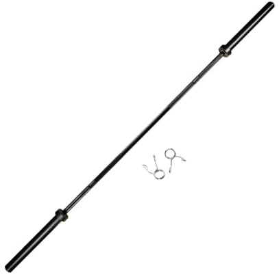 GymBeam Barra Olimpica Eternal Power, Bilanciere Dritto Cromato da 20 kg, Barra per Sollevamento Pesi Lunga 220 cm, capacità di Carico Massima Fino a 680 kg