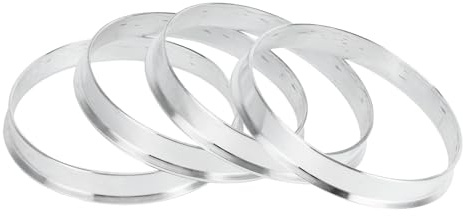 INFINAUTO Anelli di centratura per mozzi, 64,1 mm ID a 66,1 mm OD, anelli per mozzo in lega di alluminio, 4 pezzi