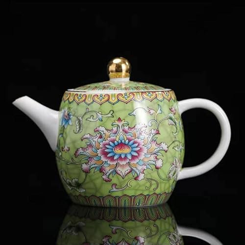 Set da tè in ceramica, teiera Gaiwan Tazze e piattini da tè in ceramica di porcellana Teiera piccola con infusore Teiera The Office Set di teiere in porcellana Teiere in porcellana Infusore