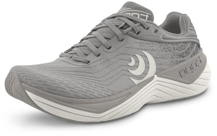 Topo Athletic Men's Ultrafly 5 Comfortable Lightweight Cushioned Durable 5MM Drop Road Running Shoes, Athletic Shoes for Road Running, Dark Grey/Grey, Size 9