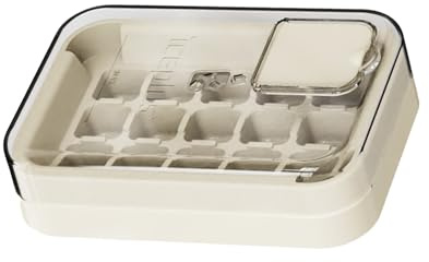 Morain Extra Gros Glaçons Cubes Mouler Les Aliments Plateau en Silicone en Toute Sécurité avec Boîte Congézer Couvercle Sécurisé Nettoyage Facile