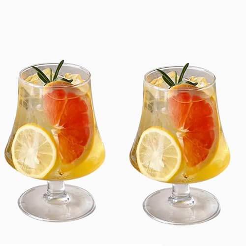 Zxarunas Bicchieri Vino Set di calici da 2 Bicchieri di Bicchiere di Vetro di Grande capacità da 410 ml Adatti a Feste, Decorazioni per la casa di Matrimoni calici