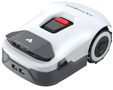 ANTHBOT Genie 600E Robot cortacésped sin cable de limitación, 600 m², máx. 900 m², banda de frecuencia completa RTK+4-Kamera-Vision robot, control de aplicación 4G, gestión multizona, evitación de