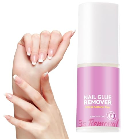 Nail Glue Remover, 20 ml Fake Nail Removal Spray, Fast Acting Adhesive Remover with Easy Spray Application, Quick Solution for Daily Manicure and Pedicure, Professional Nail