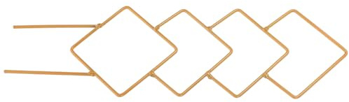 YARNOW Treillis Métallique Doré pour Plantes Intérieur et Extérieur Support Robuste pour Plantes Grimpantes Pot Tuteur Fer pour Monstera et Pothos Support Polyvalent pour Jardin Balcon et