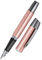 Online Campus Colour Line | Tinten-Füller für Rechtshänder | ergonomisches Griffstück | Standard-Tintenpatronen | mit hochwertiger Feder | Iridiumfeder M, Farbe rosegold, 61315/3D