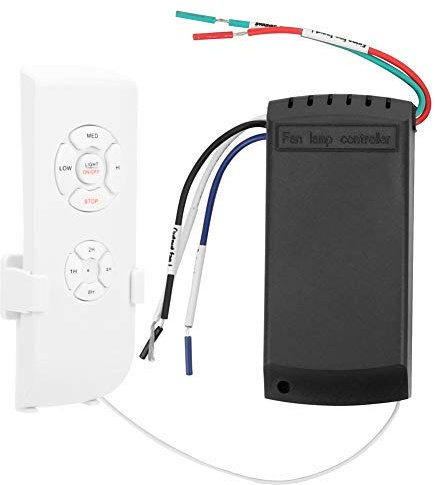 Fdit Ventilatore da soffitto Wireless 85V-260V e Interruttore per Telecomando, Kit Telecomando Universale per Ventilatore da soffitto