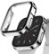 Recoppa 2 Stück Apple Watch Schutzhülle 44mm, wasserdichte Hülle mit Displayschutz aus Glas für Apple Watch Series 6/SE/5/4, Silber*2