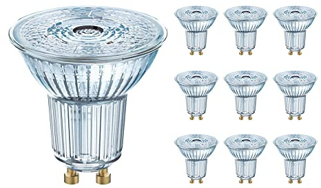 Mehrfachpackung 10x Ledvance Performance LED-Spot Reflektor GU10 PAR16 4.5W 350lm 36D - 940 Kaltweiß | Höchste Farbwiedergabe - Dimmbar - Ersatz für 50W