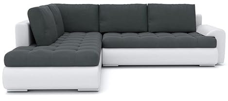 Ecksofa Tokio V mit Schlaffunktion! Best ECKSOFA! Eckcouch mit Bettkasten! Best! (Jasmine 96 + Soft 17 Links), 200x75x230